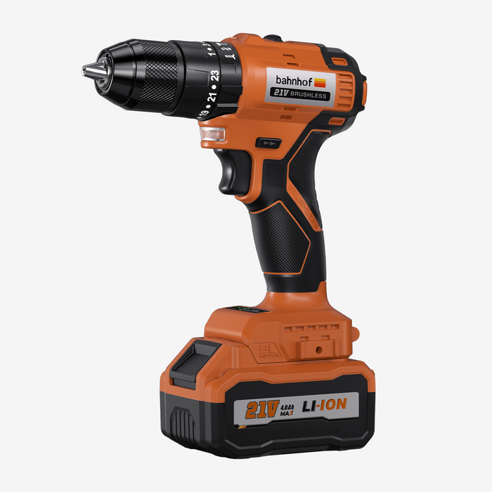 Carbon-free cordless rotary hammer drill