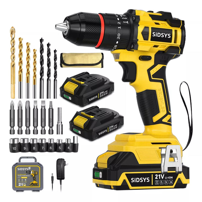 Cordless Impact Drill Brushless 2 Batteries